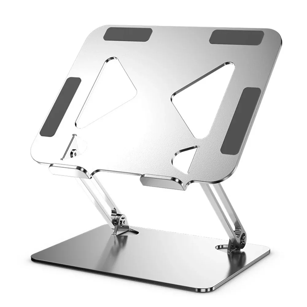 

Carbon Steel Laptop Stand Foldable Tablet Heightening Stand Compatible With MacBook Air HP Below 17.3" Device Portable Stand