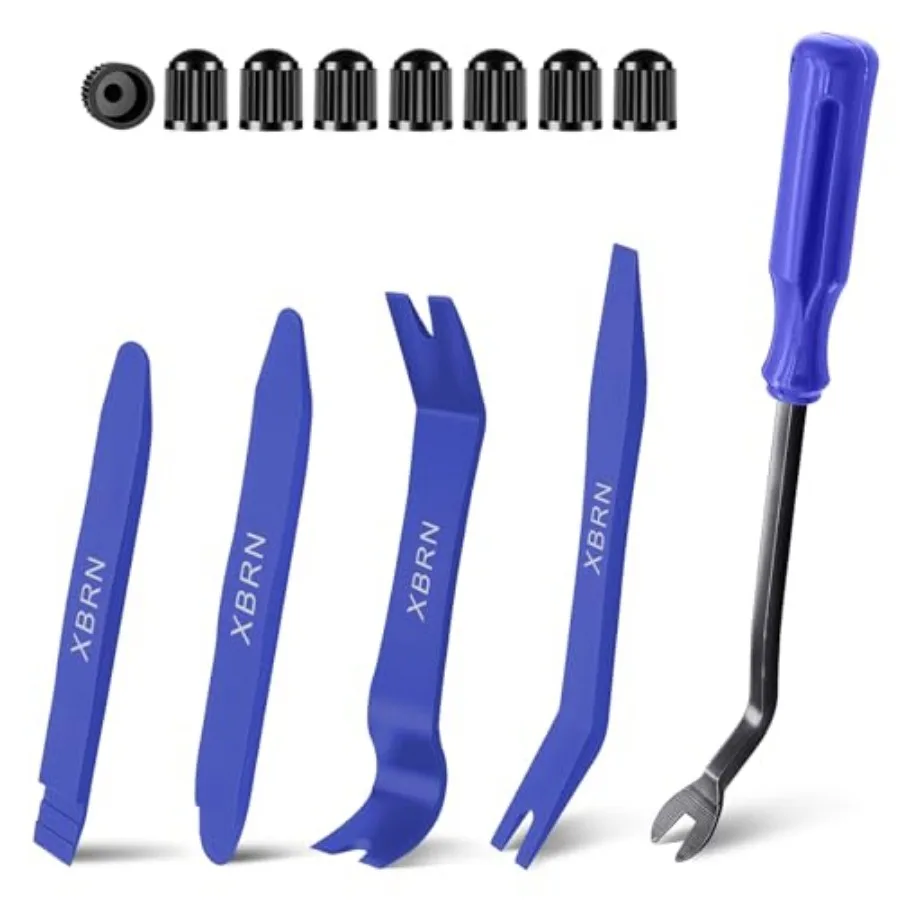 

Auto Trim Removal Tool Kit, 13 Pcs Car Panel Door Window Tools Kit, Auto Clip Fastener Remover Pry Tool Set Blue