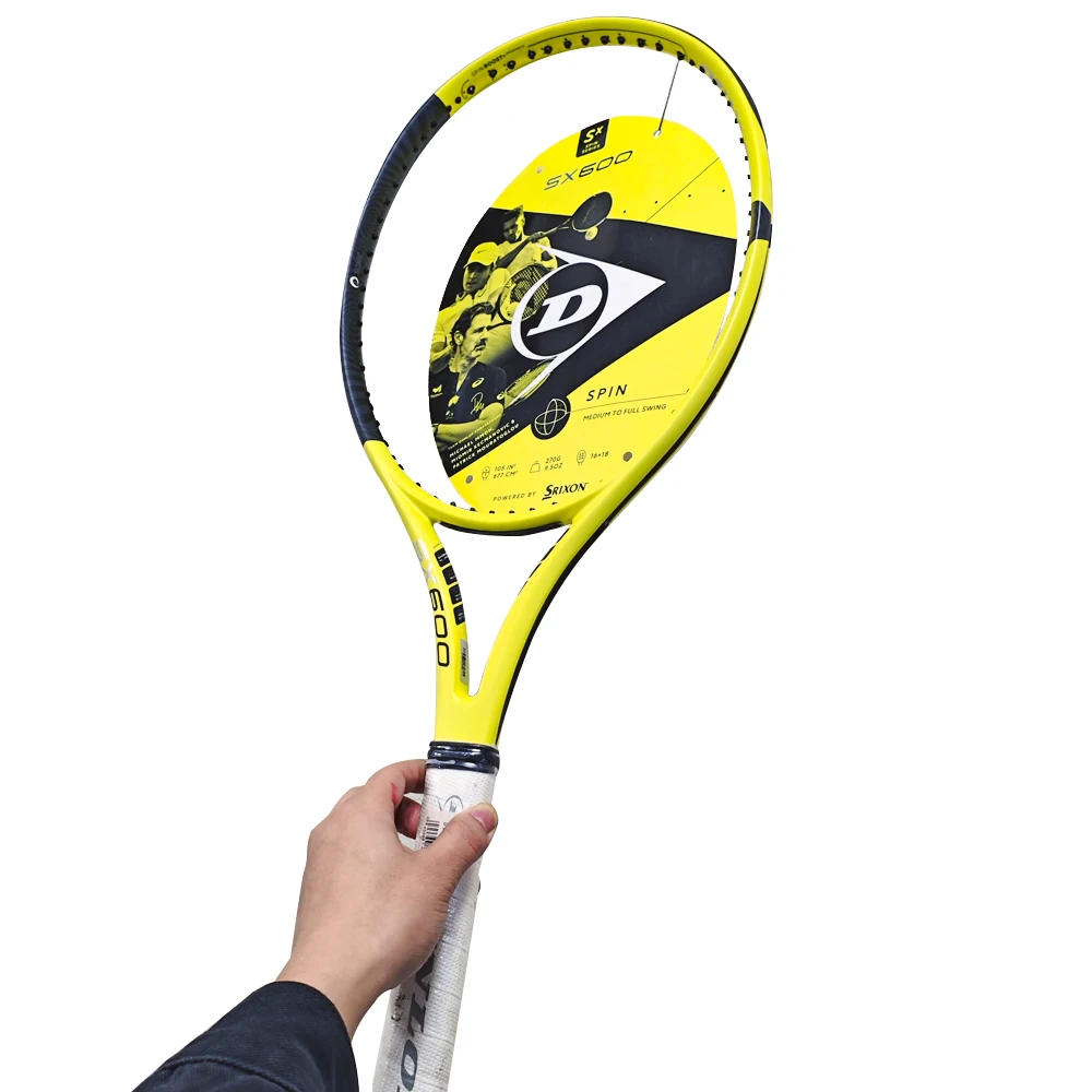 Dunlop SX600 G2# 290g Tennis Racket Shockproof Carbon Fiber Tennis Racquet Light-Weight Fast Control Tennis