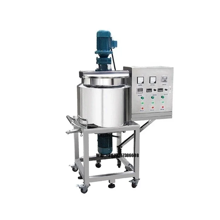 High Quality Movabl Electric Heating  Mixer Shampoo Making Machine Eye Gel Patches Mixing Equipment