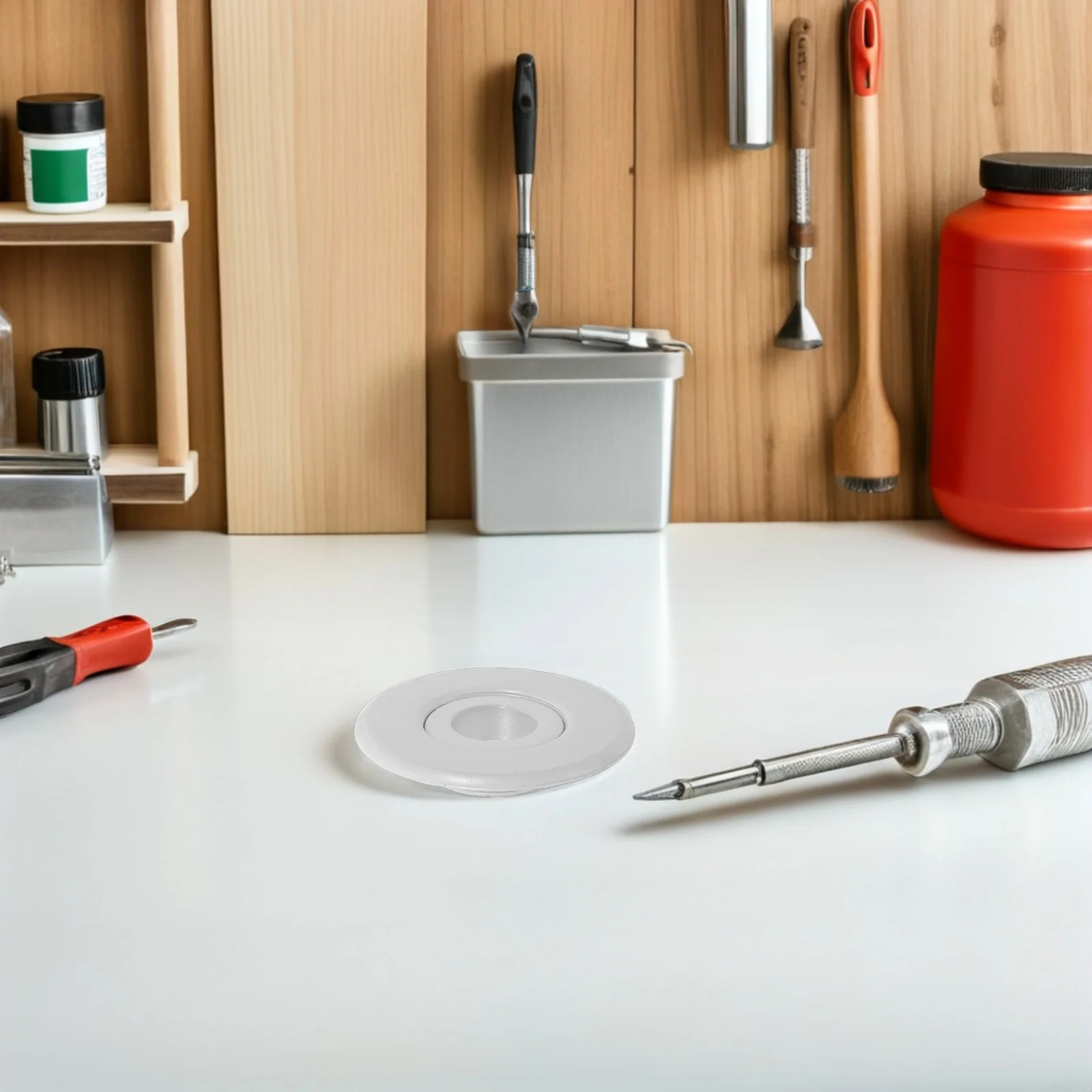 2pcs Fire Escutcheon Cap Plastic Recessed Plate Decorative Cover For Ceiling Home Office Commercial Use Sprinkler Head Cover