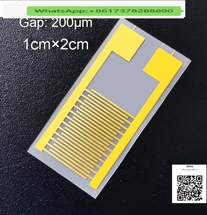 

200 micron flexible PET large size interdigital electrode Biogas humidity sensor is easy to operate