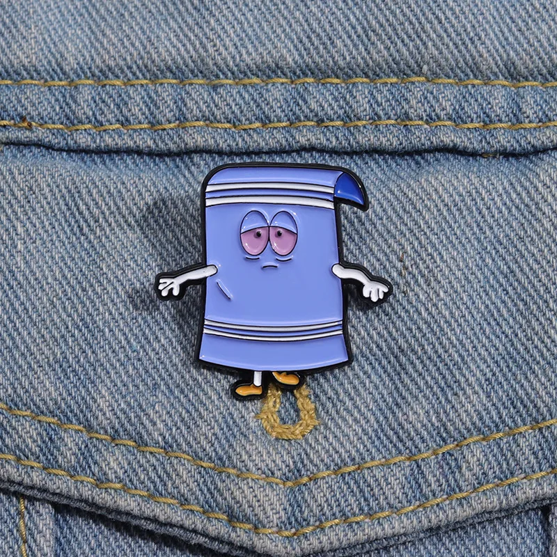 

Многофункциональный металлический значок в стиле европейской и американской анимации: брошь, украшение для сумки, одежды, синий парковый дизайн