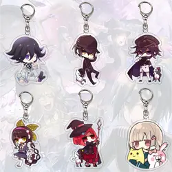 Danganronpa V3 Kokichi Oma Keychain Saihara Shuichi Cosplay Key Chain School Bag Charm Cartoon Acrylic Key Trinkets  Wholesale