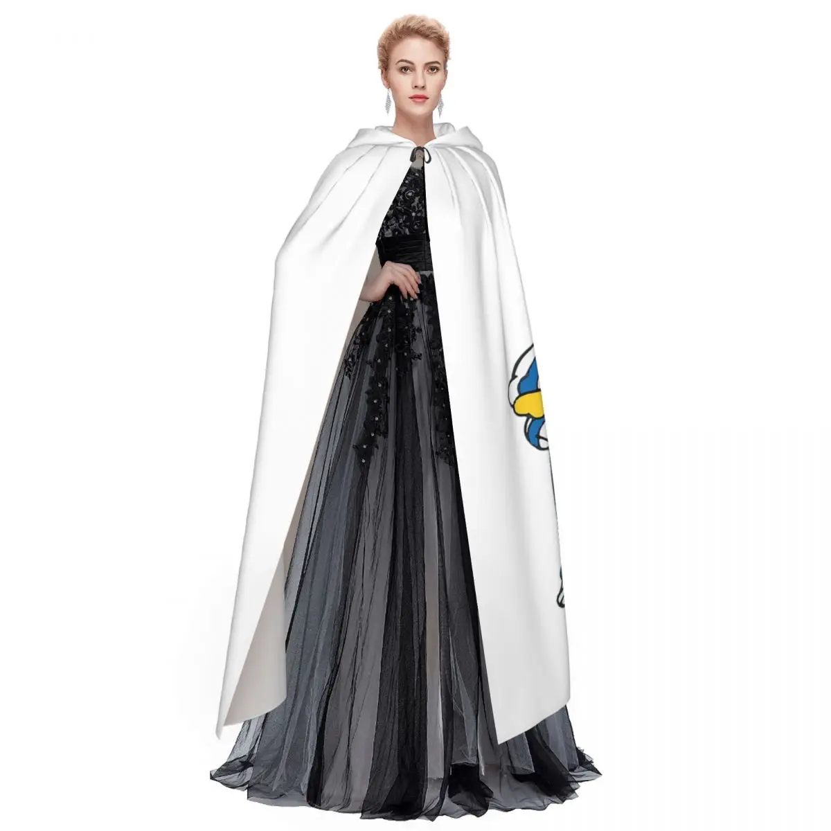 Bananas In Pyjamas Best Friend Long Hooded Cloak Witch Medieval Costume Cosplay Cape HalloweenCoat Adult Unisex view 4