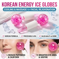 Ladies facial treatment with puck, ball ball, face massager, face neck and eyes, firming skin, reducing puffiness and wrinkles