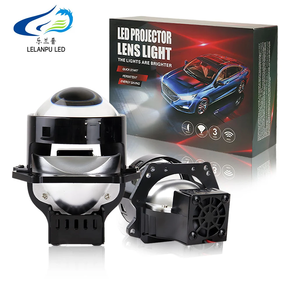 

Bi Led Projector Lenses For Hella LED Lights Projector Headlamp Car Accessories Angel Eyes Hi Lo Beam Lens Upgrade Retrofit 12V
