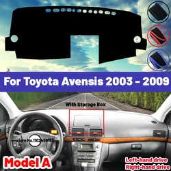 High Quality For Toyota Avensis 2003 2004 2005 2006 2007 2008 2009 Dashboard Cover Mat Sun Shade Avoid Light Pad Carpets Anti-UV