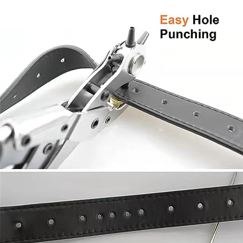 

AA63 Горячий кожаный дырокол, наборы для ремней, обуви, ткани, поделок и поделок, прочный размер с несколькими отверстиями