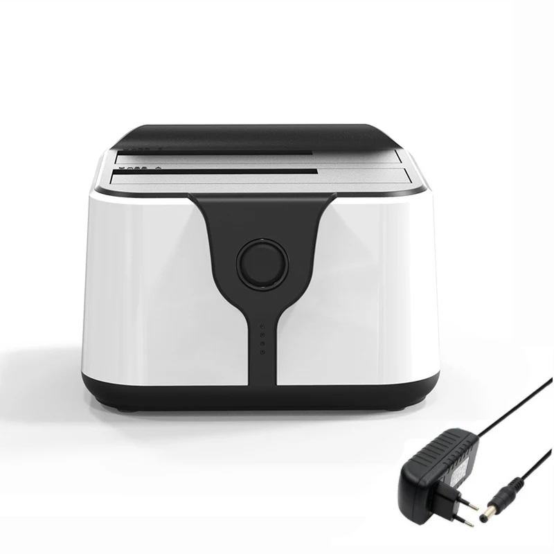 Support de disque dur USB 3.0 à double baie, pour Machine à copier mécanique SATA SSD HDD de 2.5 pouces/3,5 pouces, boîtier de disque SSD de bureau