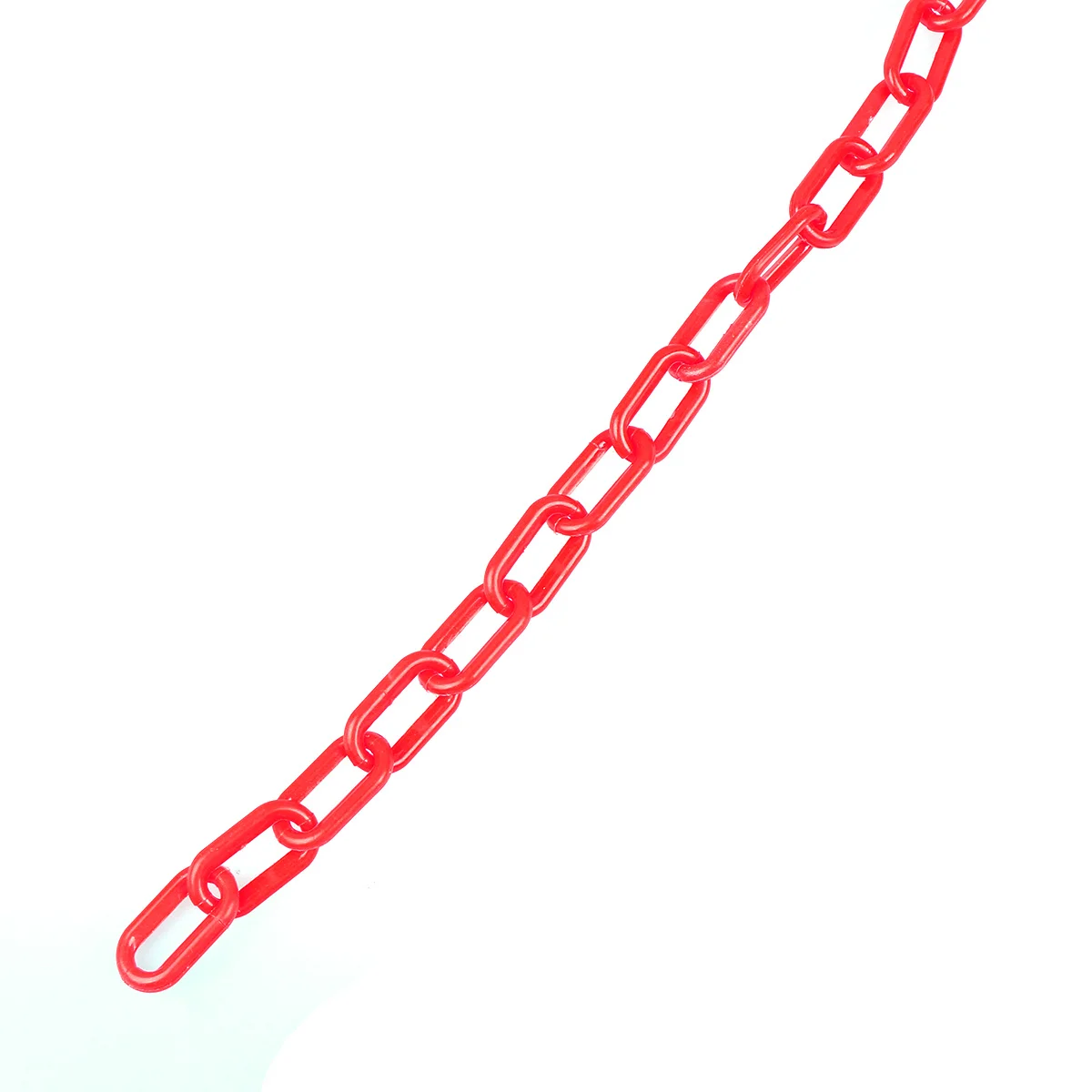 

1 Roll Safety Chain Plastic Uv Resistant Red Colored Barrier Chain Hanging Strap for Construction Site Parking