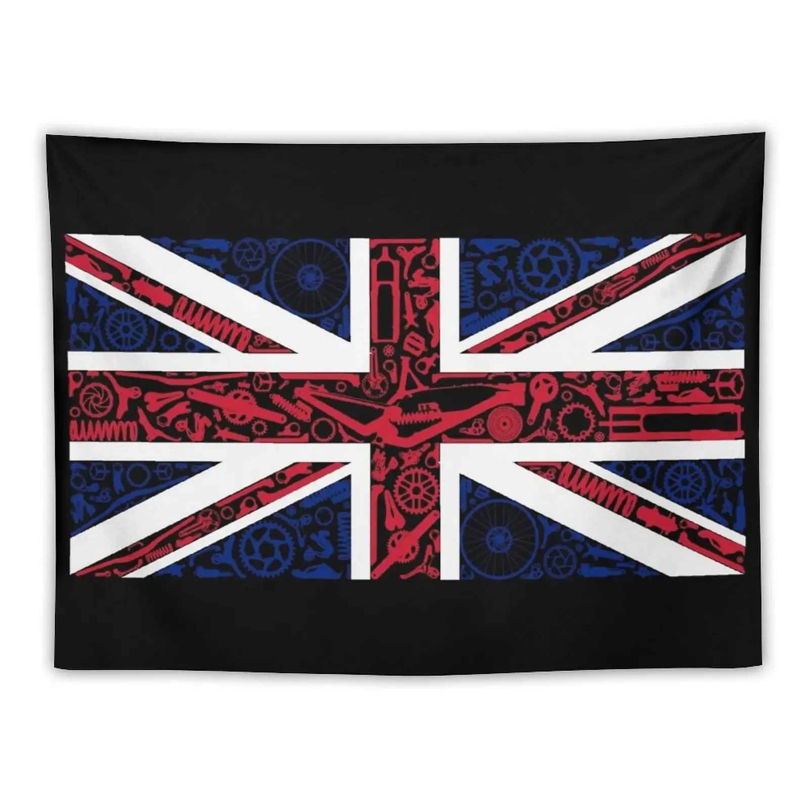 

UNION JACK - mountain biking flag england united kingdom t-shirt, Tapestry Korean Room Decor Aesthetics For Room Tapestry