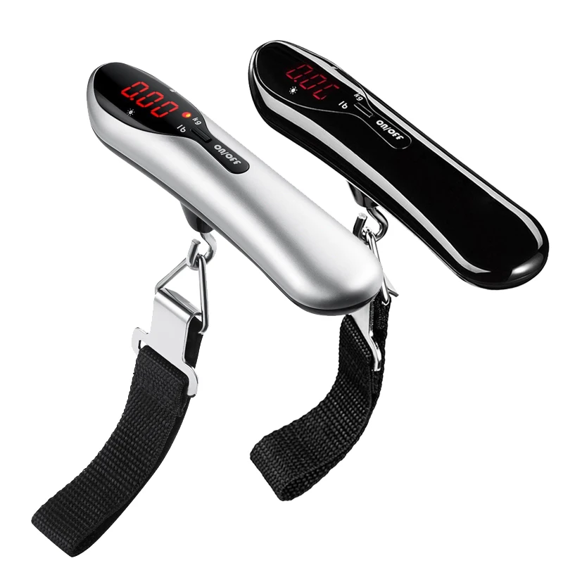 Portátil 50kg 110lb Eletrônico Mão Bagagem Balança Pendurado Balança Peso Equilíbrio Mala de Viagem Case