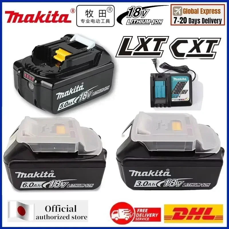 

BL1860B Makita li-ion Battery 100% compatible for Makita 18V power tools DDF487 DTW190 DTD156 DHP485 Replacement Lithium battery