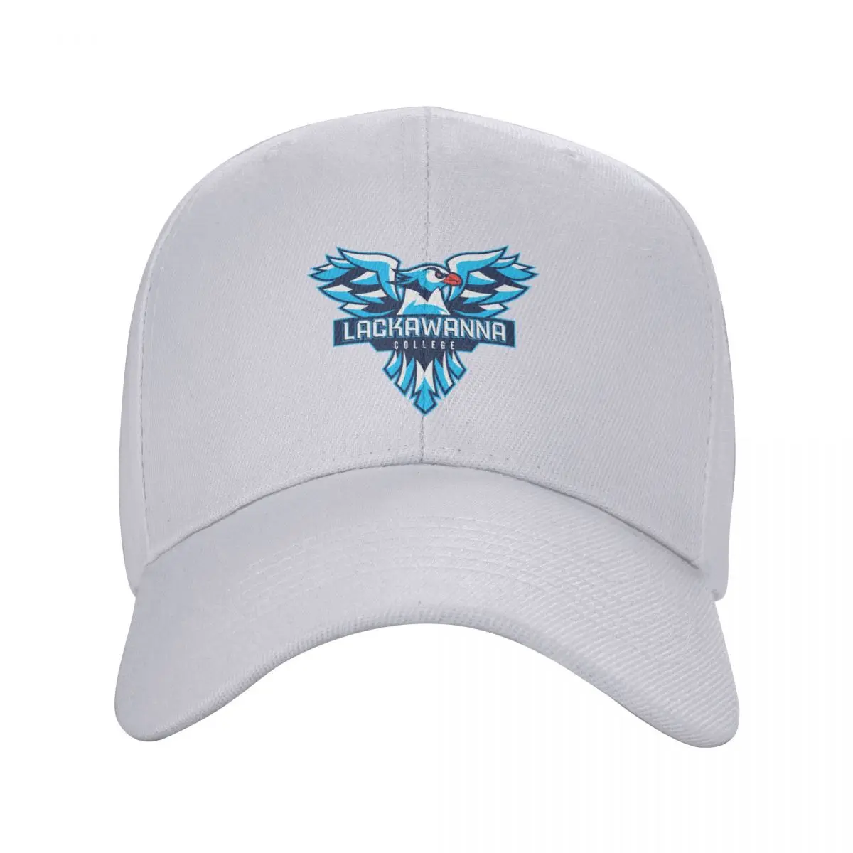 Lackawanna College cyan Double Wing Falcon (e-sports) Baseball Cap foam party Hat Women's Hats 2024 Men's