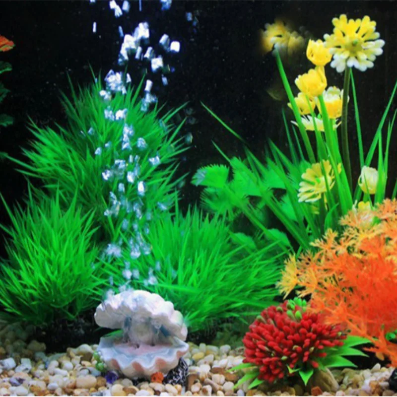 Aquarium Fish Tank Landscape Decoration Simulation Aerobic Bubble Volcano Stone Coral Shell Ornaments