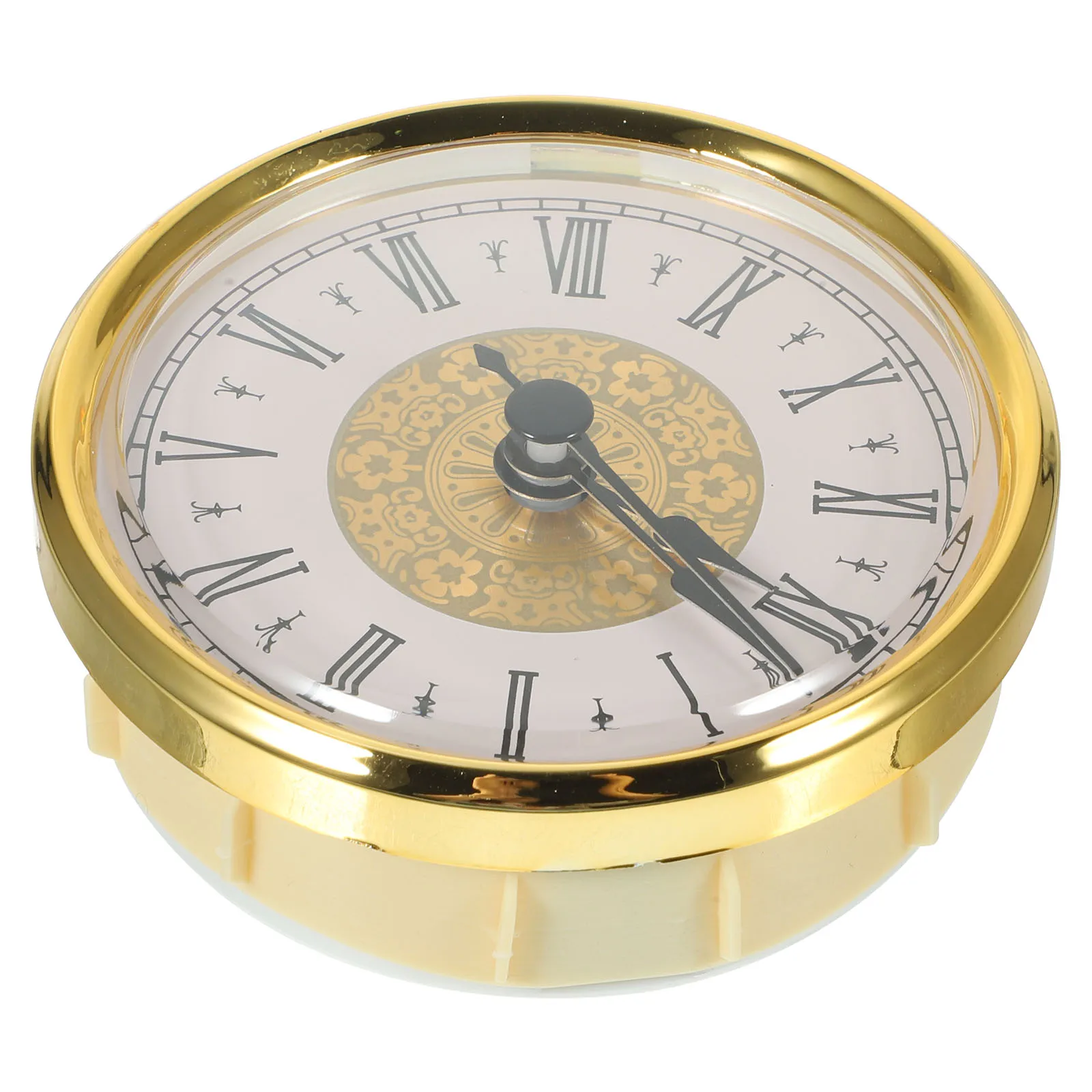 

Retro Round Quartz Clock Insert Mini 80mm Gold Frame Craft Movement DIY Silent Wall Mount Clock Face Mechanism