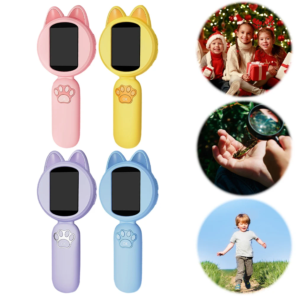 Handheld Microscope for Toddlers 100X with 2'' IPS Screen Dgital Microscope Microscope Camera for Christmas Birthday Gifts Toys