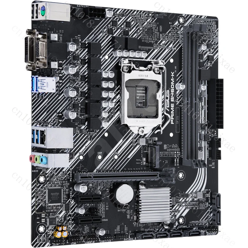 

FOR ASUS PRIME B460M-K Motherboard Support 10 Generation 10500 10400F 64GB DDR4