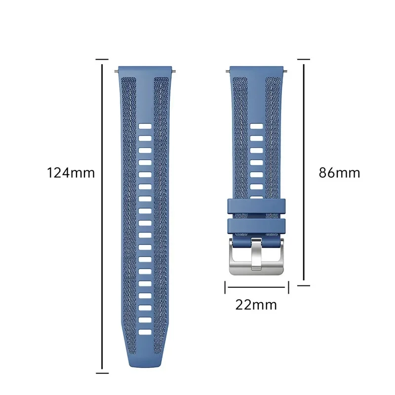 화웨이 워치용 나일론 스트랩, GT5, 46mm, 공식 브레이드 스트랩, 액세서리 교체 시계 밴드 팔찌, GT4, GT 5 프로, 46mm 스트랩