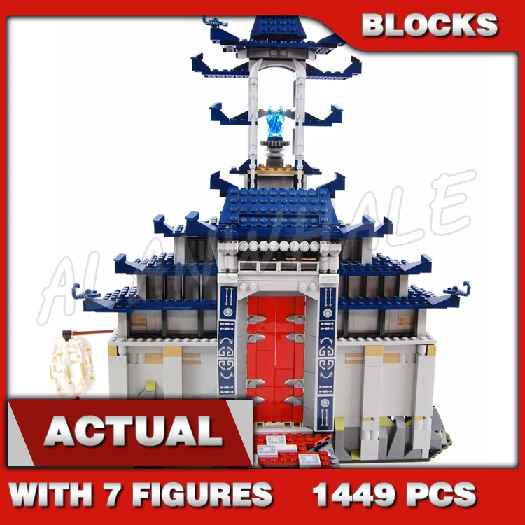 

1449pcs Shinobi Temple of the Ultimate Samurai Guardians Trapdoor Function 10722 Building Block Toys Compatible With Model