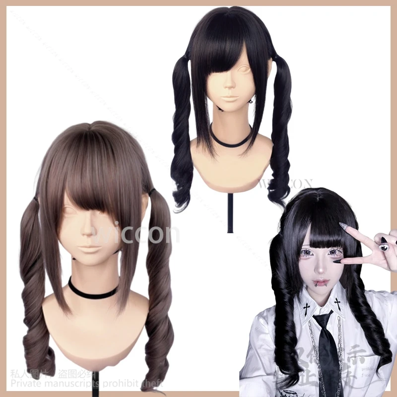 

Anime Nyashka Cos Japanese Jirai Kei Girls Cosplay Synthetic Wig Lolita Lovely Sweet Y2K Bunches Halloween Party Cos JK Headwear