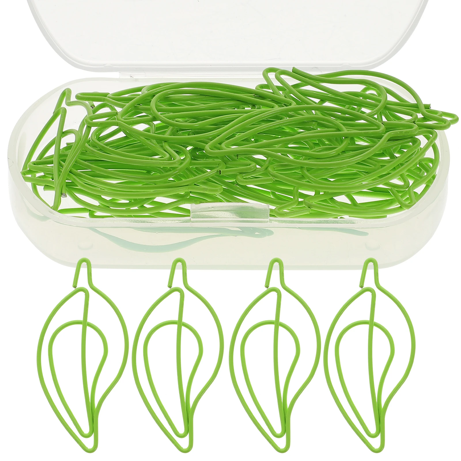 30 قطعة مشابك ورق على شكل ورقة شجر إبداعية مشابك مستندات معدنية مستلزمات مدرسية مكتبية منظم ملفات أدوات مكتبية مشبك ورق متعدد الاستخدامات #2