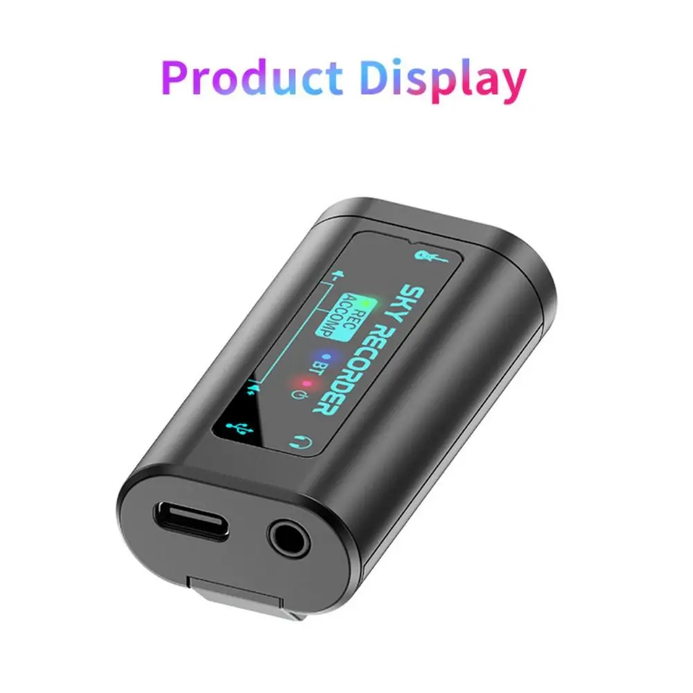 Plug-and-play Internal Recording Sound Card Classic Black Clip on Recording Sound Card ABS Convenient To Carry