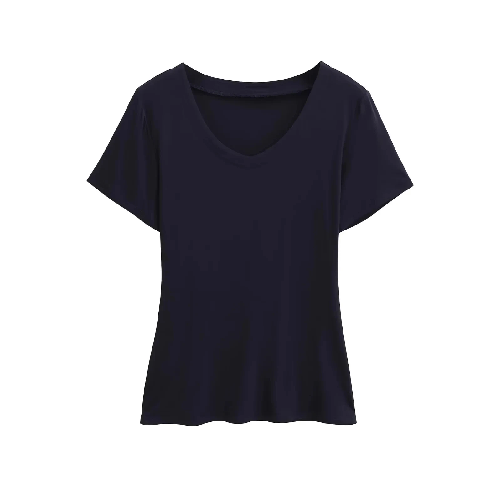 تي شيرت نسائي Pure Desire V-Ne ort Sve تي شيرت صيفي جديد Sle خفيف الوزن وجيد التهوية وقاعدة تنحيف الخصر #5