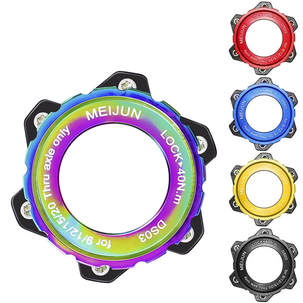 Bicycle Center Lock Disc Locking Ring Bike Center Lock Disc Lock Ring Wheelset Hub Rotor Locking Ring 7075 Aluminum Alloy