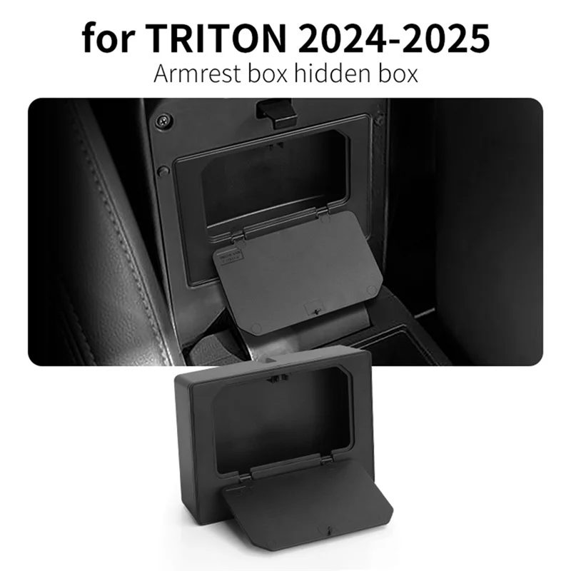 Storage Box For L200 Triton 2024 2025 Armrest Center Console Organizer Tray Accessories