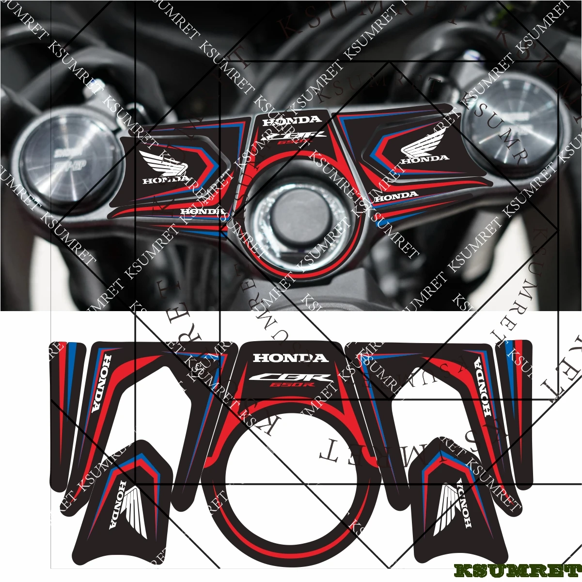 ملصق لهوندا CBR650R للدراجات النارية على ملصقات سامسونج
