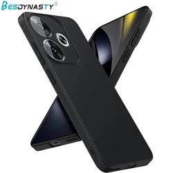 Luxe Matte Siliconen Zachte Telefoon Case Voor Xiaomi POCO F6 F5 X6 X5 Pro F4 F3 GT 5G Effen Zwart Slanke Volledige Ultra Dunne Achterkant