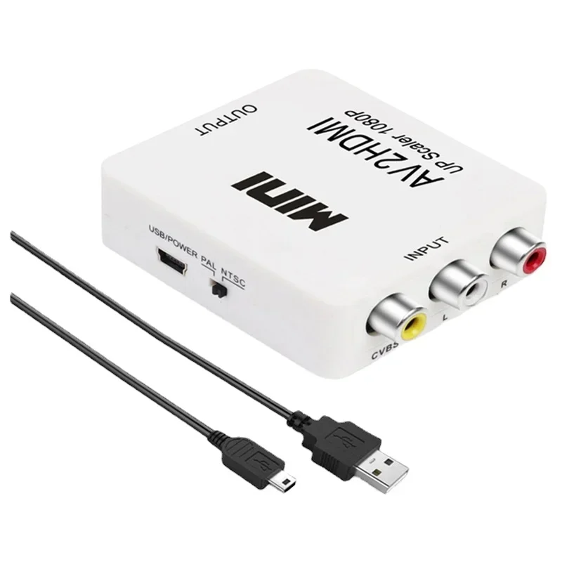 

Mini AV To HDMI Converter - RCA To HD Conversion Box, HDMI Adapter for AV Conversion