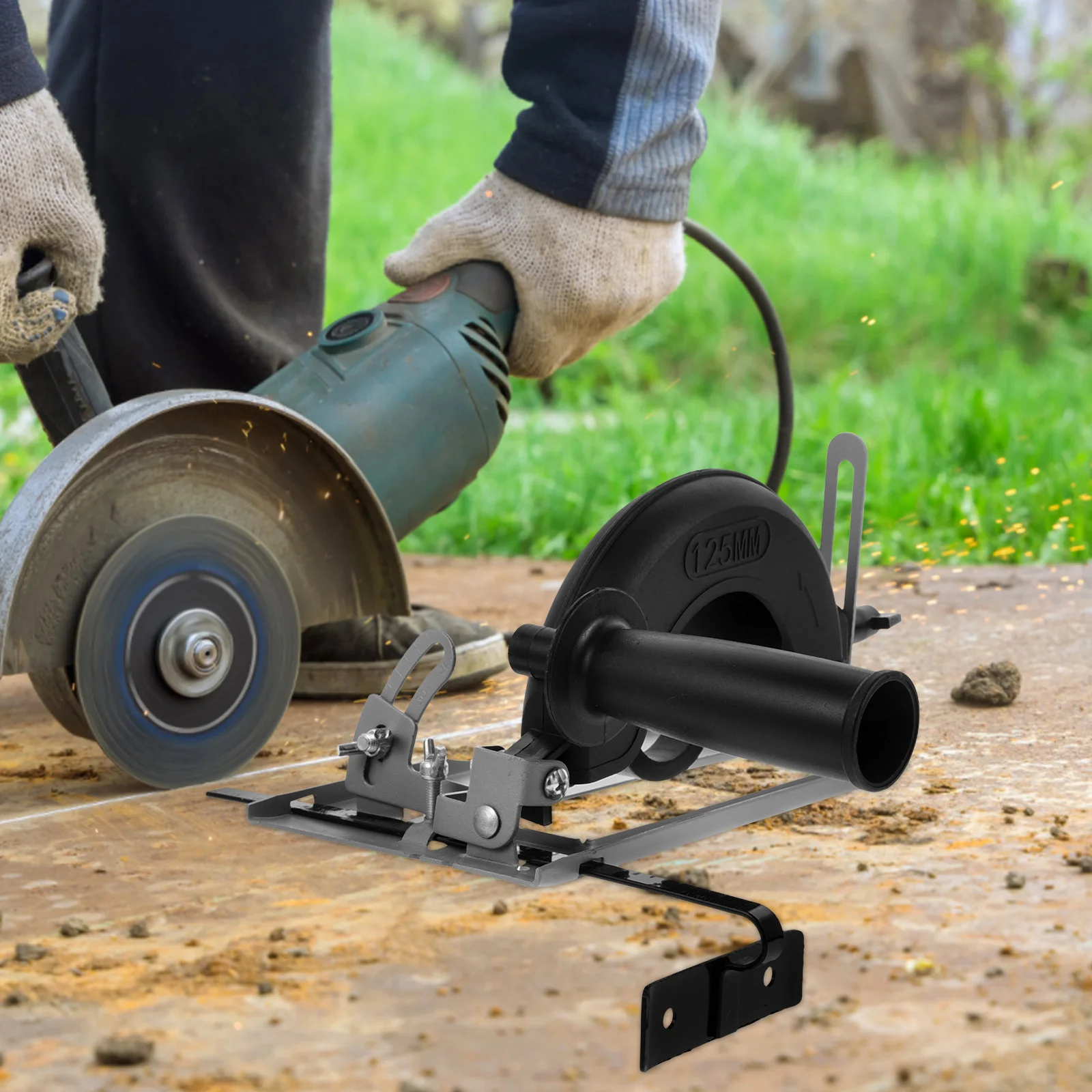 

Angle Grinder Stand Holder Bracket Support Metal Pedestal Cutting Machine Base Rack Mount Adjustable Multi Functional