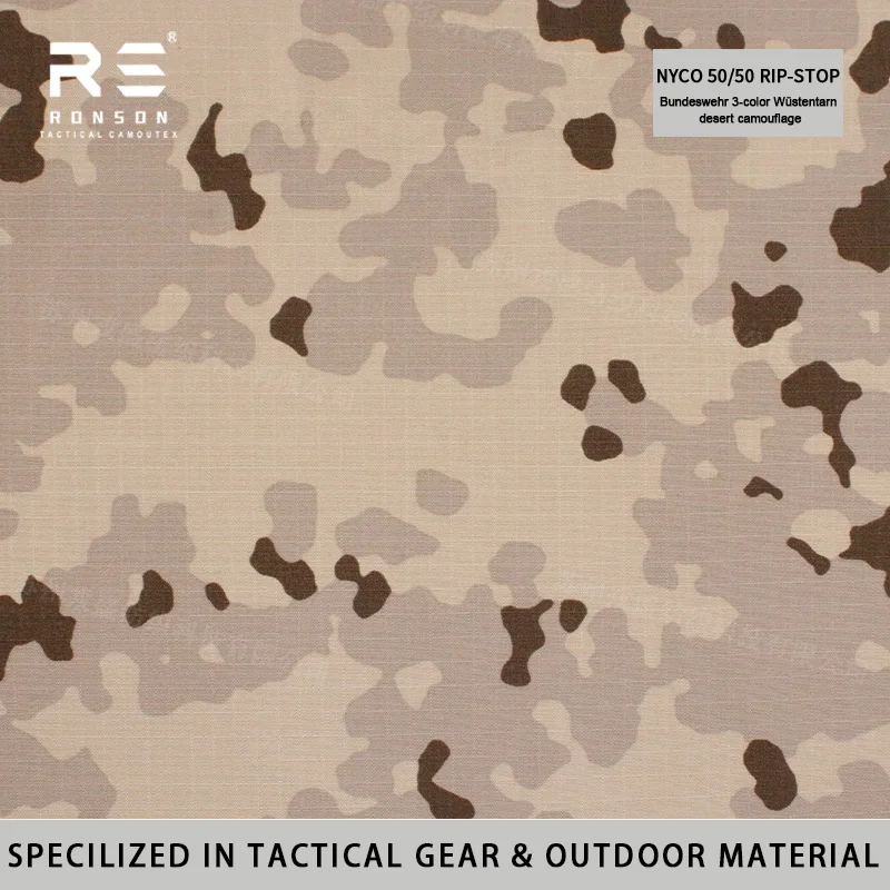 

Бундесвер 3-цветная камуфляжная тактическая экипировка Bundeswehr, тканая униформа NYCO5050, рип-стоп, водонепроницаемая, обработанная NIR/IRR