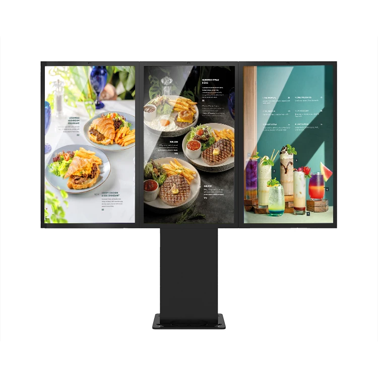 IP67 Outdoor Smart Menu Boards Waterproof Digital Signage 1*3 Outdoor Drive Thru Digital Menu Boards