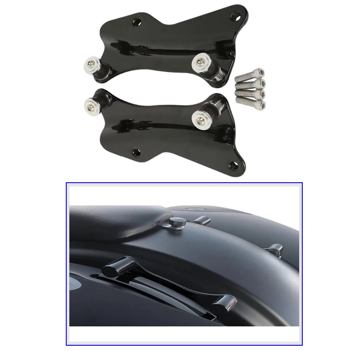 

For Harley Touring Electra Glide Street Glide CVO Road Glide Road King 2014-2024 Motorcycle 4 Point Docking Hardware Kit