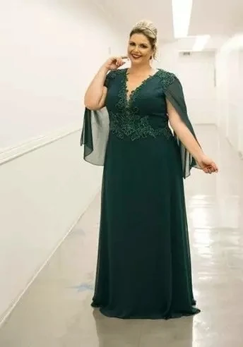 Mãe dos vestidos de noiva mais tamanho beadings vestido de casamento convidado longo verde esmeralda mãe dos vestidos de casamento tamanho personalizado