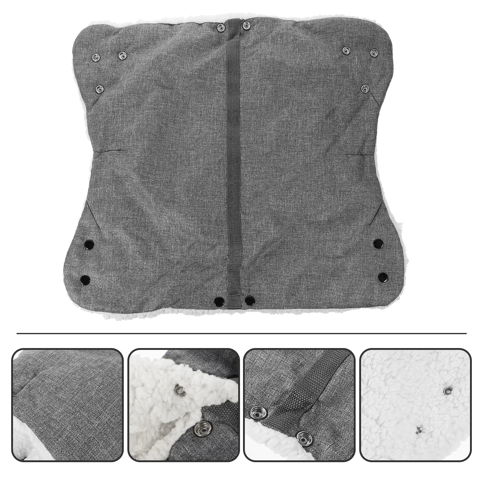 Outdoor Winter Stroller Gloves Thick Warm Hand Muff Oxford Fabric Windproof Anti-Freeze Gloves for Baby Stroller Parents