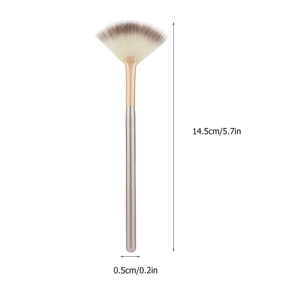 1 conjunto rímel sobrancelha escova kit de maquiagem arroz branco profissional náilon sobrancelha pente fundação pó blush escova