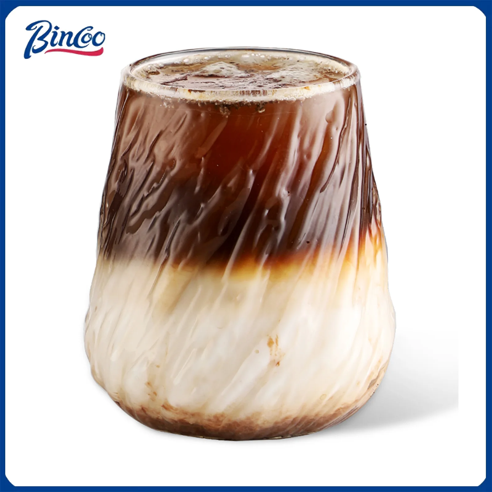 

Bincoo 420 мл витой кофейный стакан с широким горлышком — термостойкая чашка для питья для латте, молока и горячего кофе