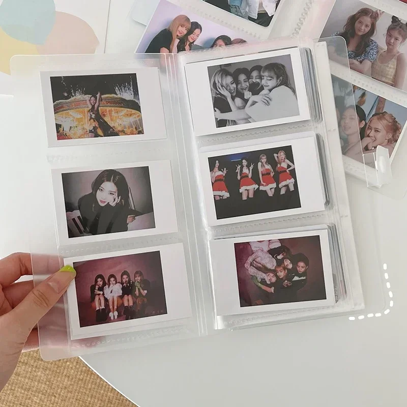 3-inch 84\\120\\240 card slot transparent photo album mini polaroid photo album photo card train ticket card collection album jewe