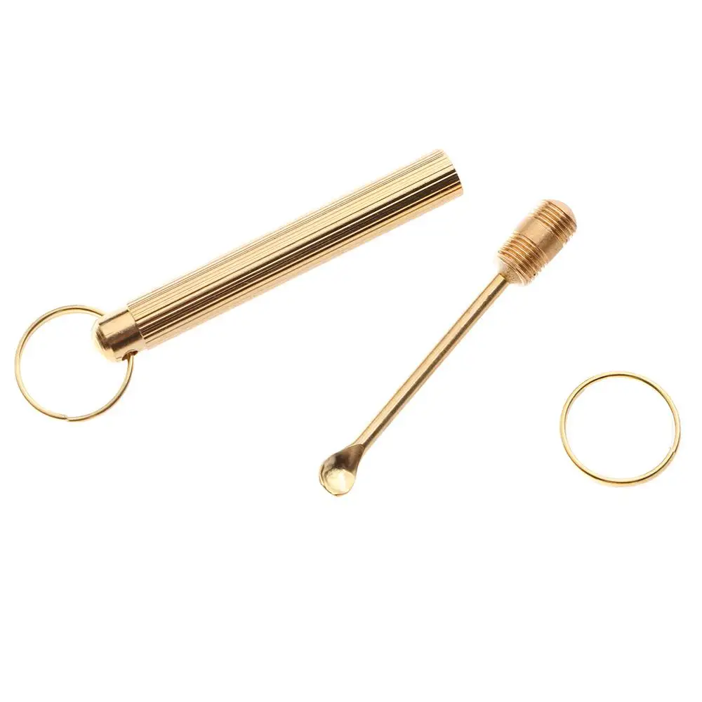 المرفقة حلقة رئيسية المحمولة للطي نوع منظف شمع الأذن الرعاية الصحية أدوات إزالة شمع الأذن أدوات حفر الأذن كوريت الأذن ملعقة