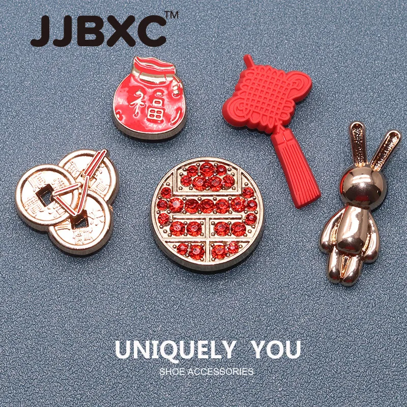 

JJBXC CHARM обувь с пряжкой, аксессуары для обуви, металлические красные аксессуары для модной обуви «сделай сам», подходят для обуви с крестом