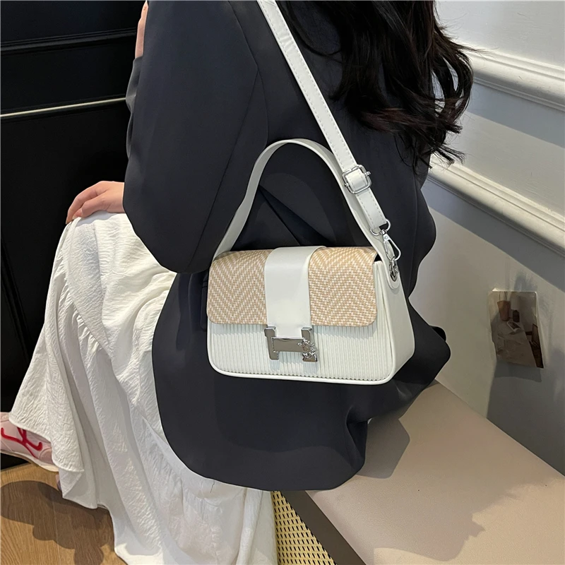 

Fashionable Women's Messenger Bag Luxury Brand Leather Crossbody Shoulder Tote Designer Handbags Elegant Ladies Daily Use