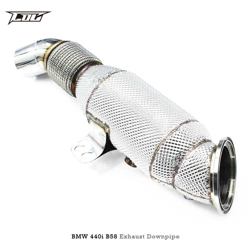 Head Section High flow Pipes Exhaust Pipes branch downpipe Exhaust Pipe with catalyst   For BMW TH4 435 440I B58 3.0T 2014-2022