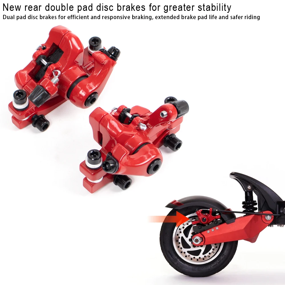 Disc Brake Caliper Front Rear Electric Scooter Kickscooter Aluminum Alloy Contains Brake Pads for Dualtron VSETT Zero 10X Parts