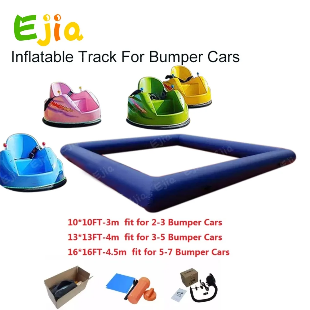 10/13/16ft Kids Commercial Rental Inflatable Bumper Car Race Track Sport Game Air Racing  Inflatable Go Kart Track