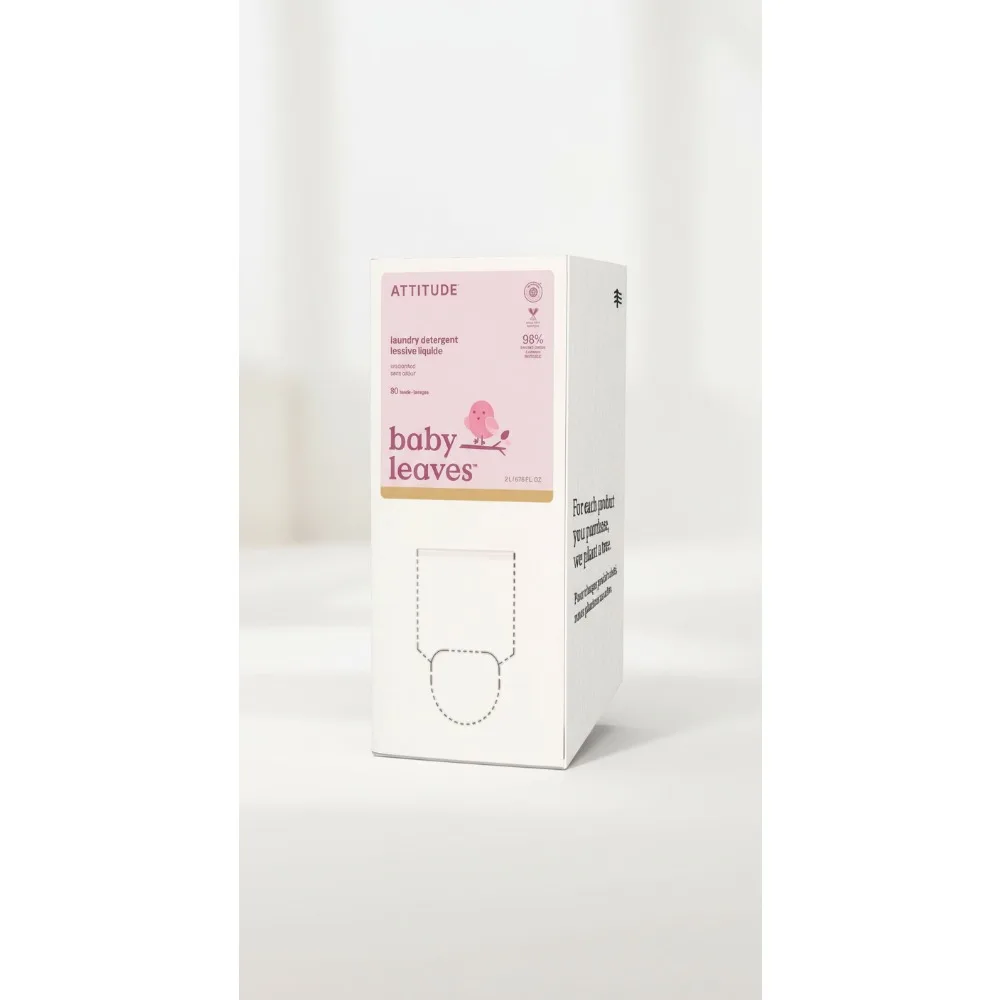 

Gentle Baby Laundry Detergent Liquid, EWG Verified, Vegan, Unscented for Newborn Clothes, HE Compatible